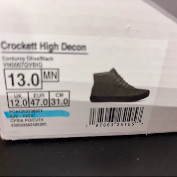 Vans Crockett High Decon sz 13.0 Men’s - Picture 13 of 13